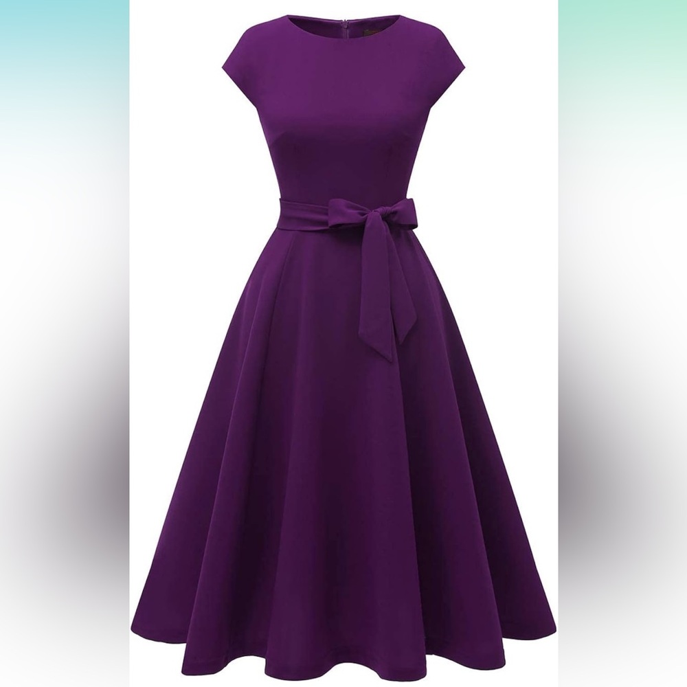 Dress Tells - Grape Women’s Cocktail Dress - Size L
